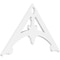 Ekena Millwork Pitch Sellek Architectural Grade PVC Gable Pediment, 36"W x 21"H x 1"P (14/12) GPP036X021X100SLK - alternate 1